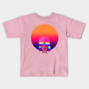 Gorgeous Women with an Afro Portrait Kids T-Shirt